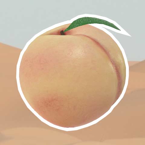 Icon of the effect Peach made in Augmented Reality by Robbie Conceptuel