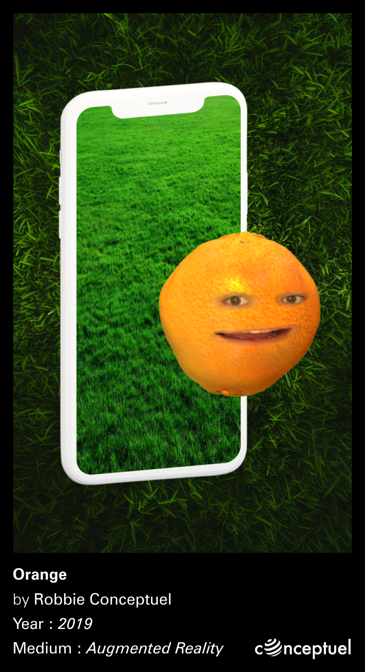 Preview of the filter Orange on a smartphone with the orange  out of the phone
